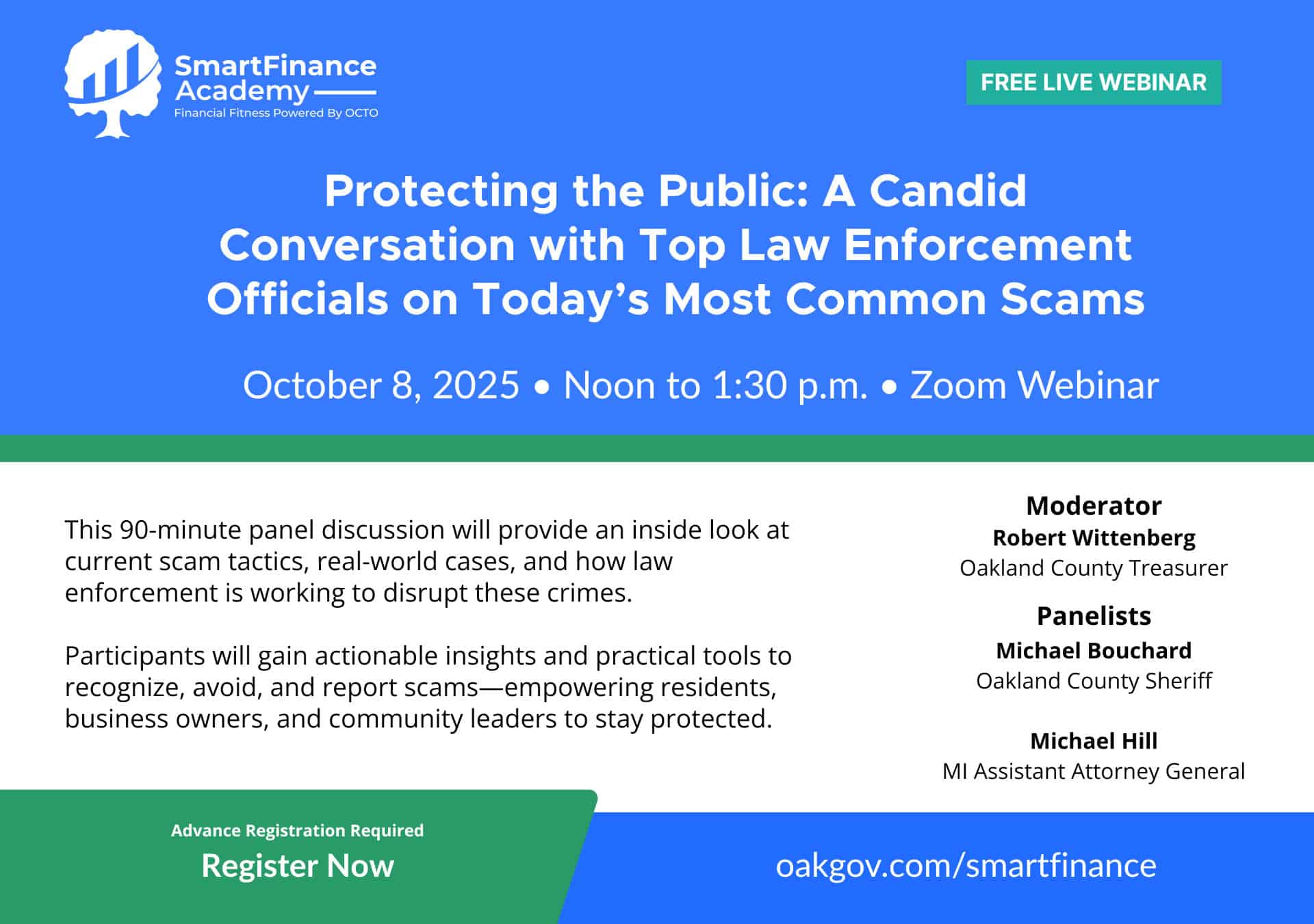 SmartFinance Academy - Protecting the Public: A Candid Conversation with Top Law Enforcement Officials on Today’s Most Common Scams